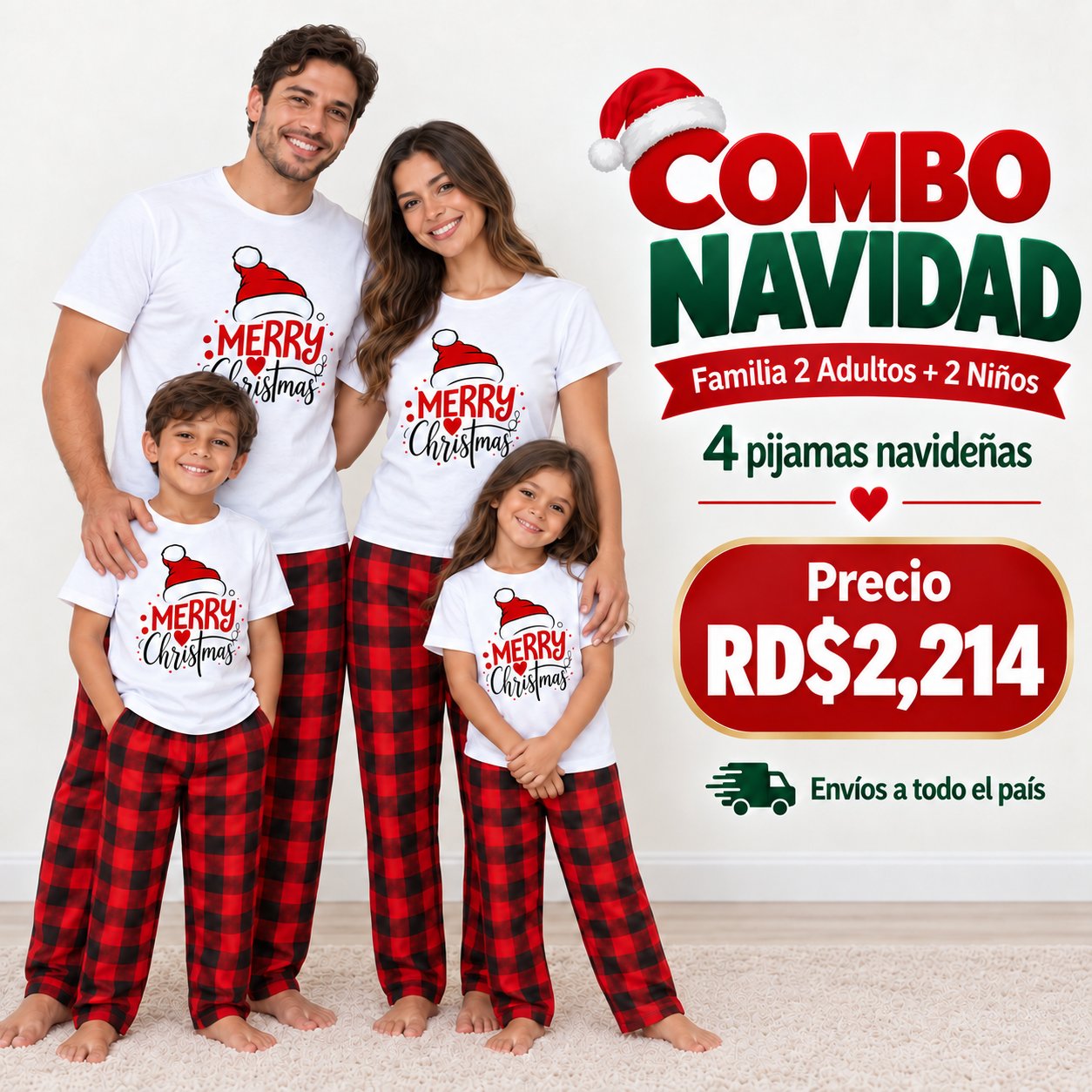 Combo Navidad – Familia 2 Adultos + 2 Niños
